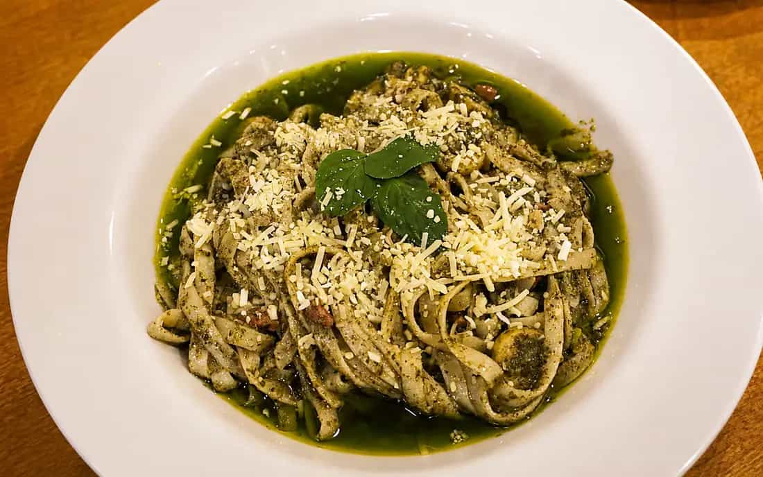 Foto de Fettuccine ao pesto